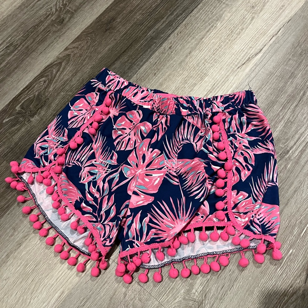 Simply Southern Tropical Pink and Blue Women's Shorts
